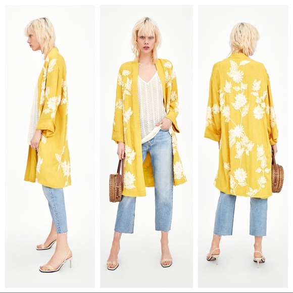 Zara Jackets & Blazers - Limited Edition Embroidered Kimono